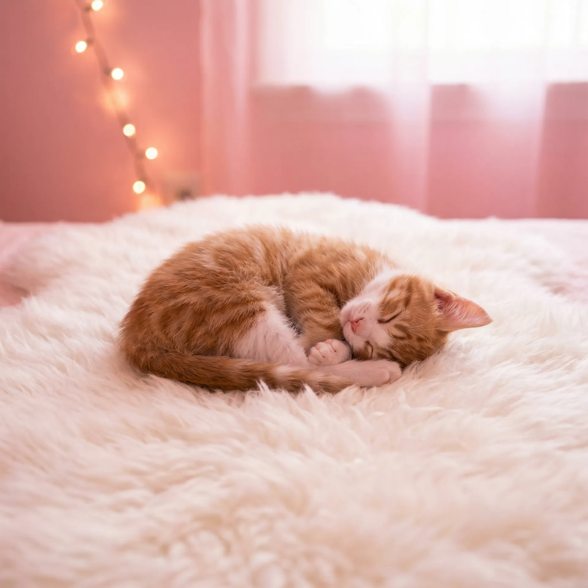 小猫蜷成一团入睡 - 在线观看的直播